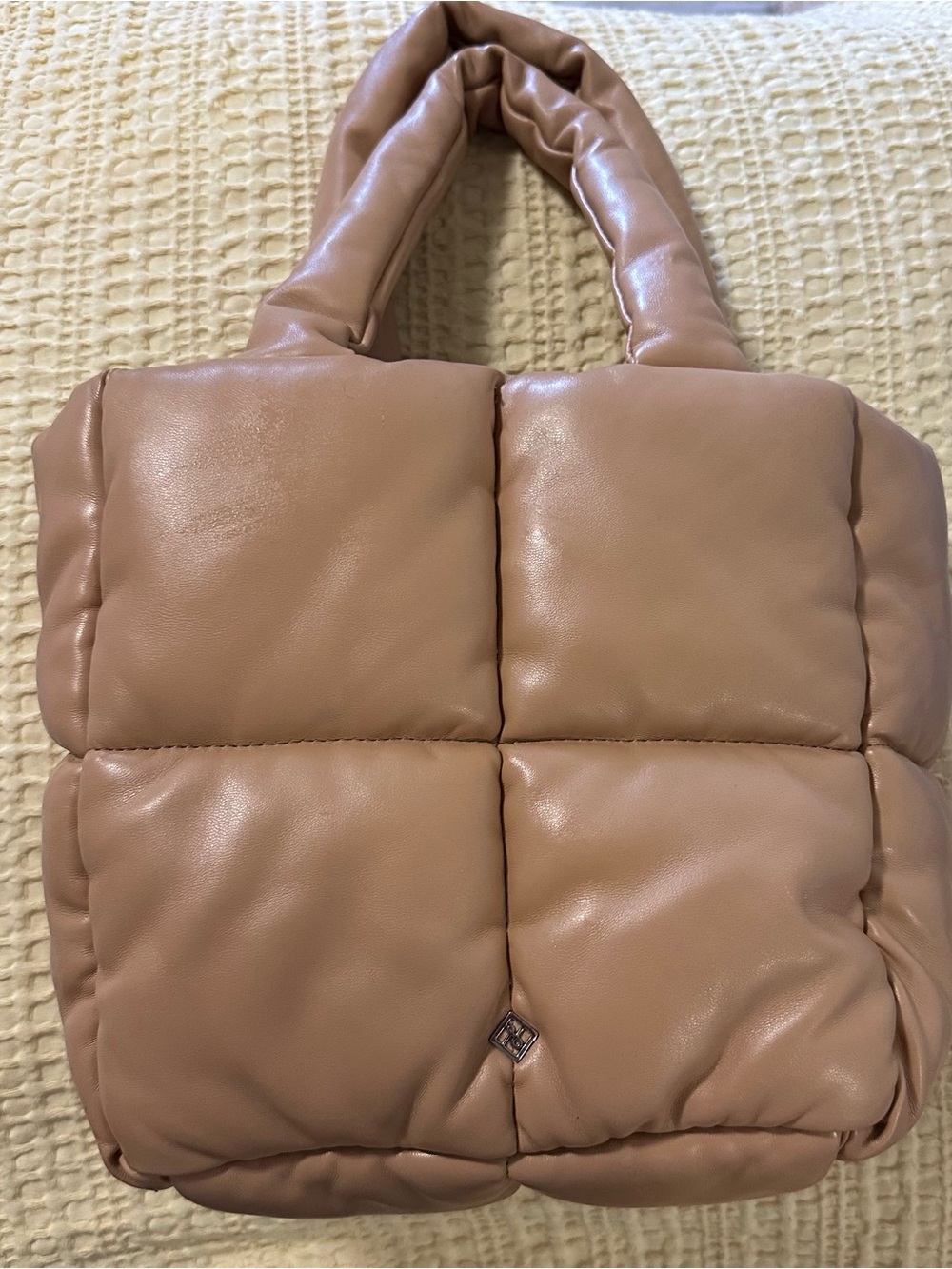 Call it Spring Tan Puffer Tote Bag